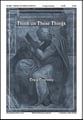 Think on These Things SATB choral sheet music cover